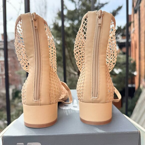 Jeffrey Campbell Magic Hour Mesh Heels Ballet Mary Jane Strap Cream Womens 8.5 - Picture 13 of 15